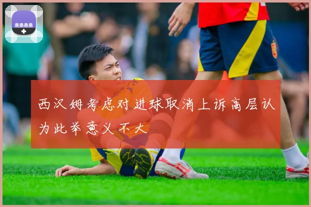 西汉姆考虑对进球取消上诉高层认为此举意义不大